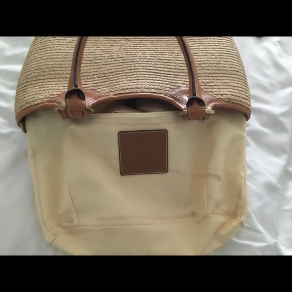 Coach Bleeker Straw Beach Bag F13393 - Picture 5 of 16